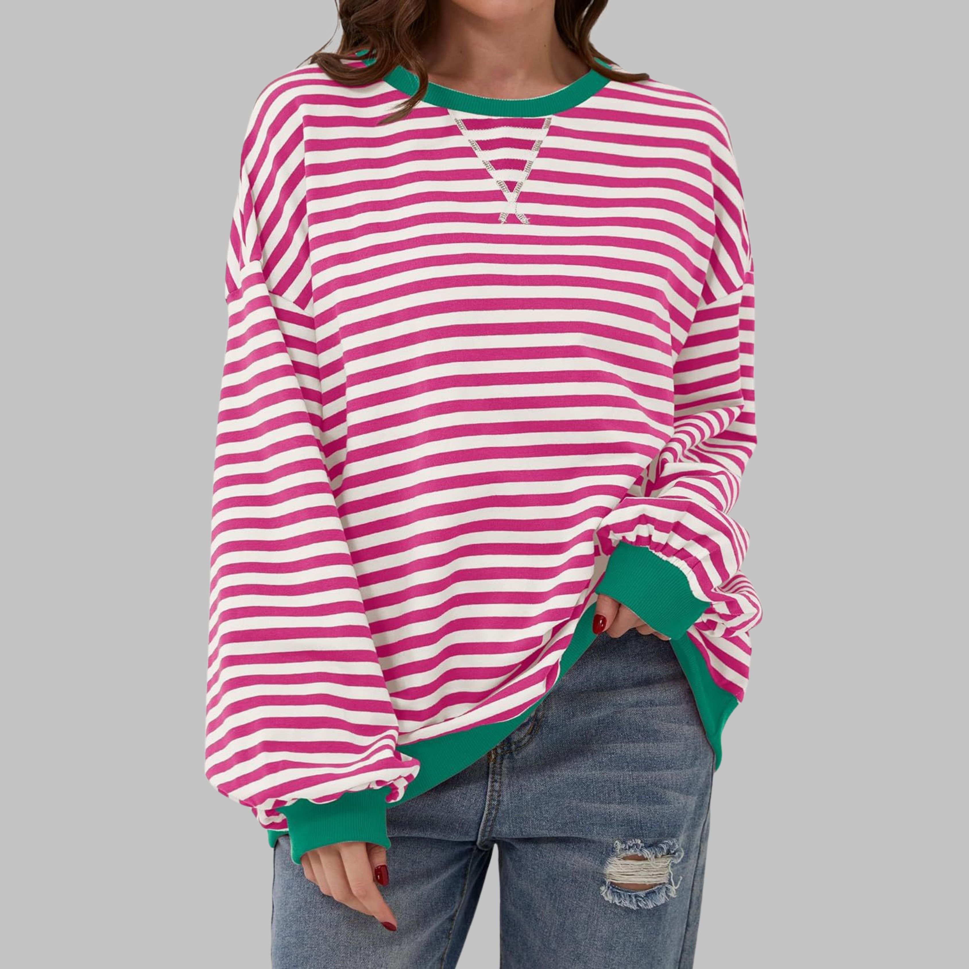 Lisa | Striped jumper in cotton blend