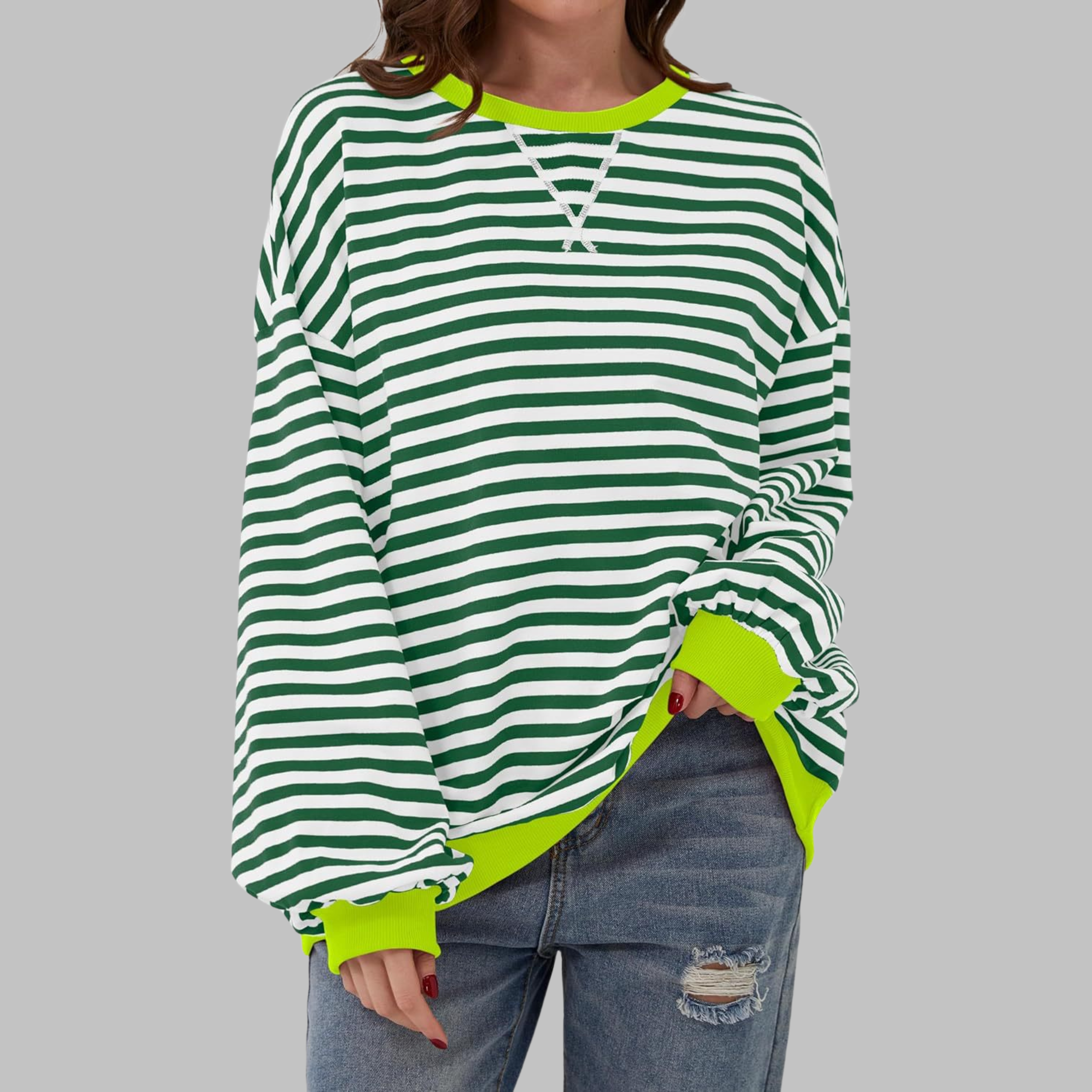 Lisa | Striped jumper in cotton blend