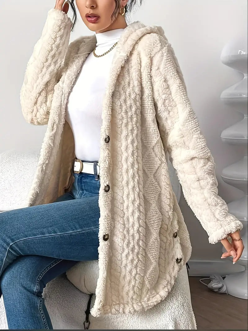 Clara | Plush Hooded Cardigan