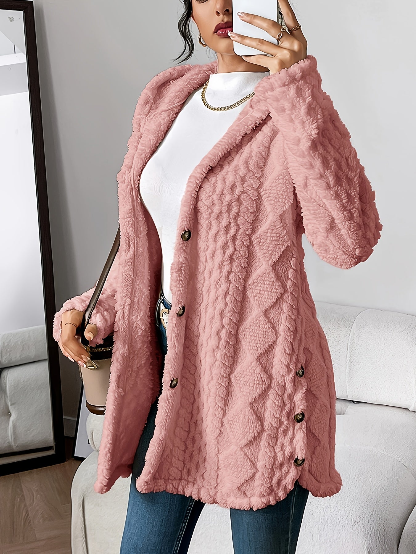 Clara | Plush Hooded Cardigan