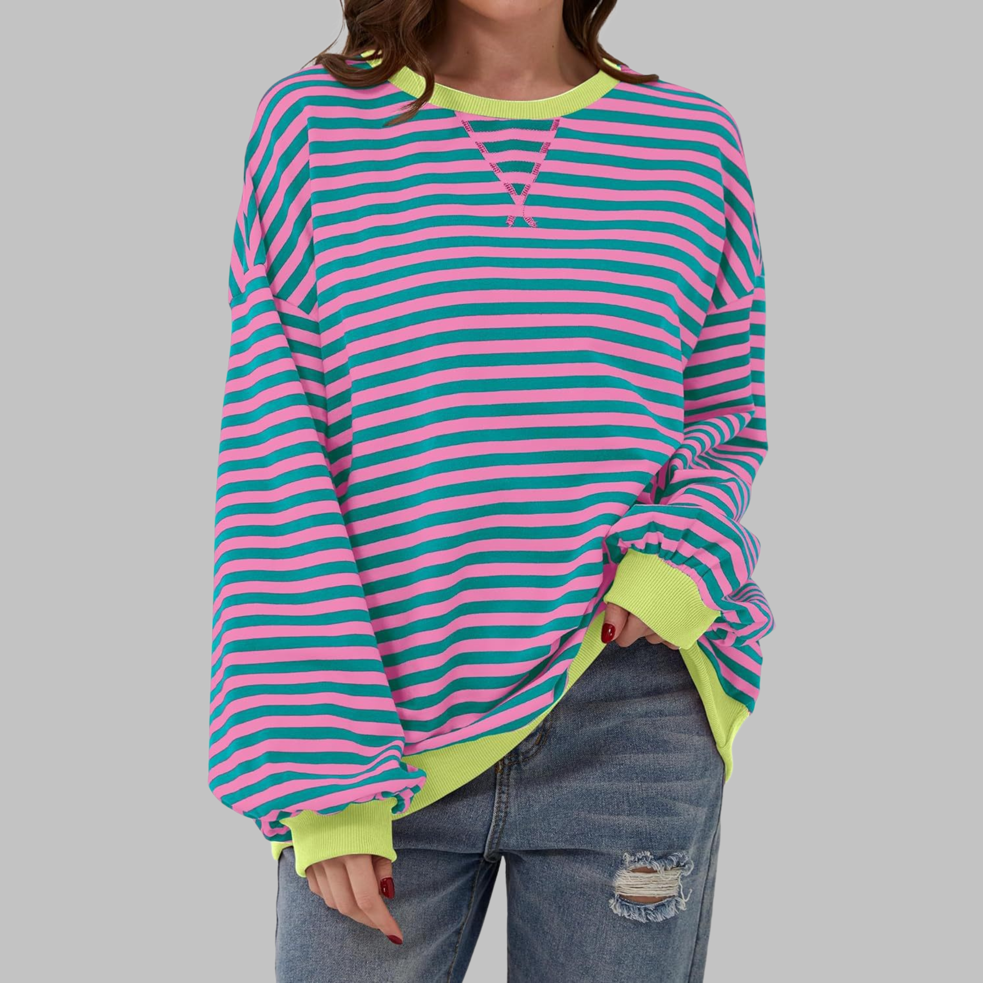 Lisa | Striped jumper in cotton blend