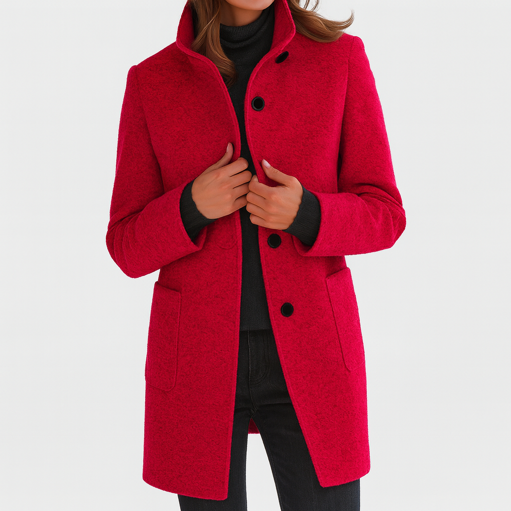Stella | Women's Coat with High Collar