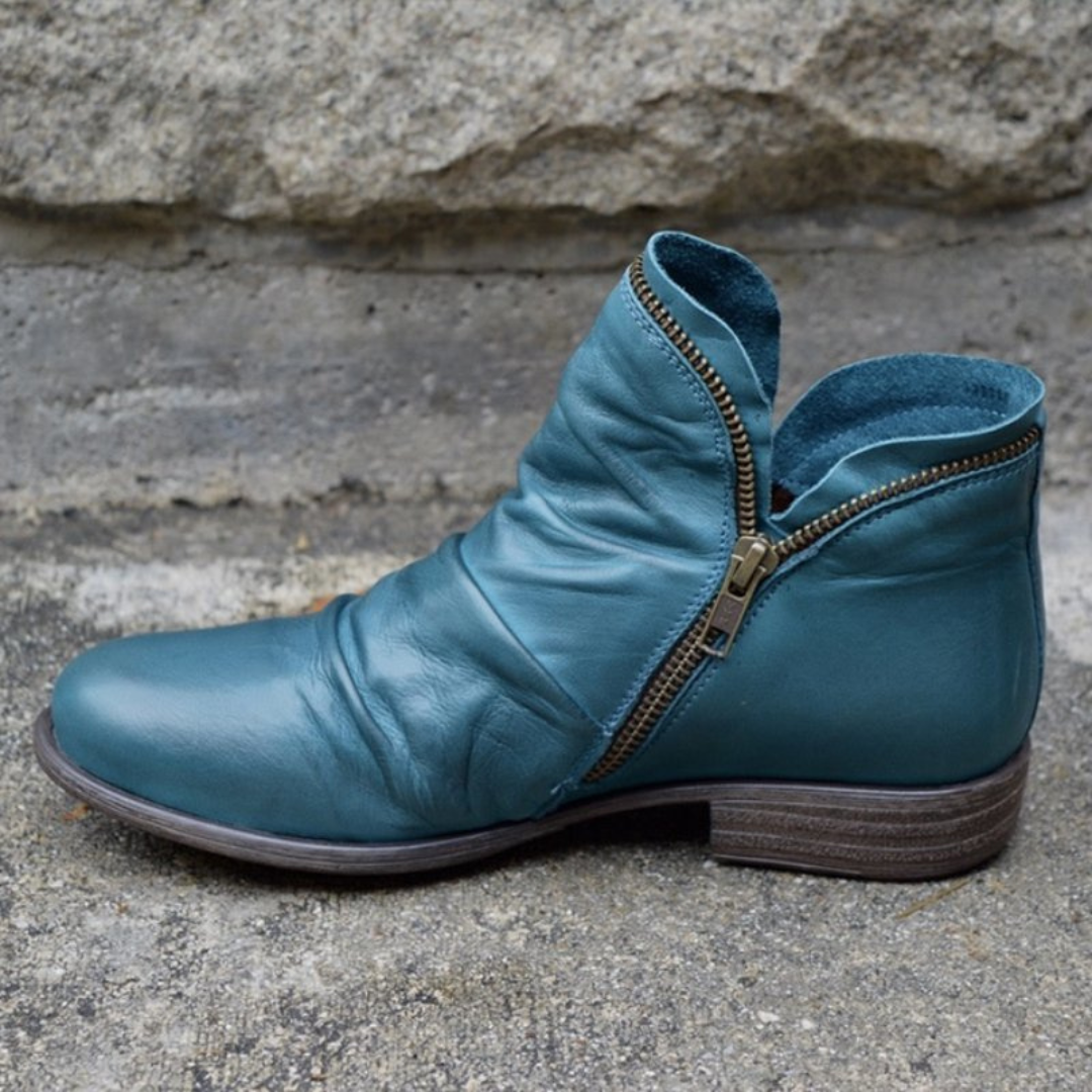 Nahla | British Style Platform Ankle Boots