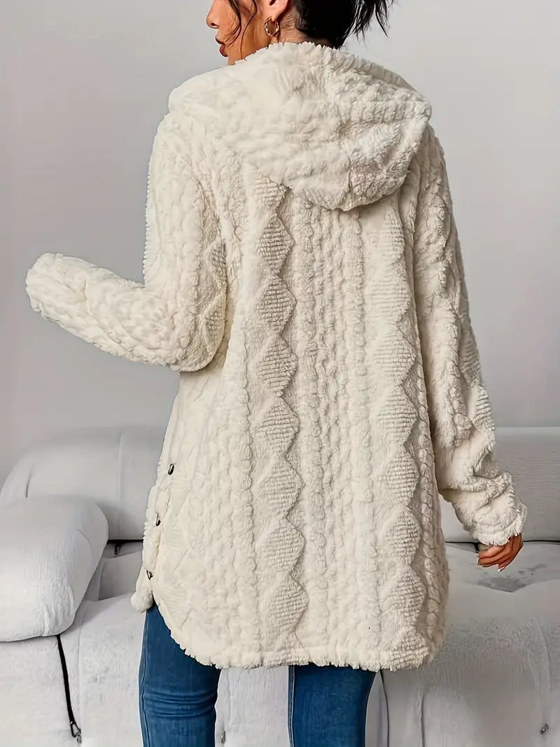 Clara | Plush Hooded Cardigan
