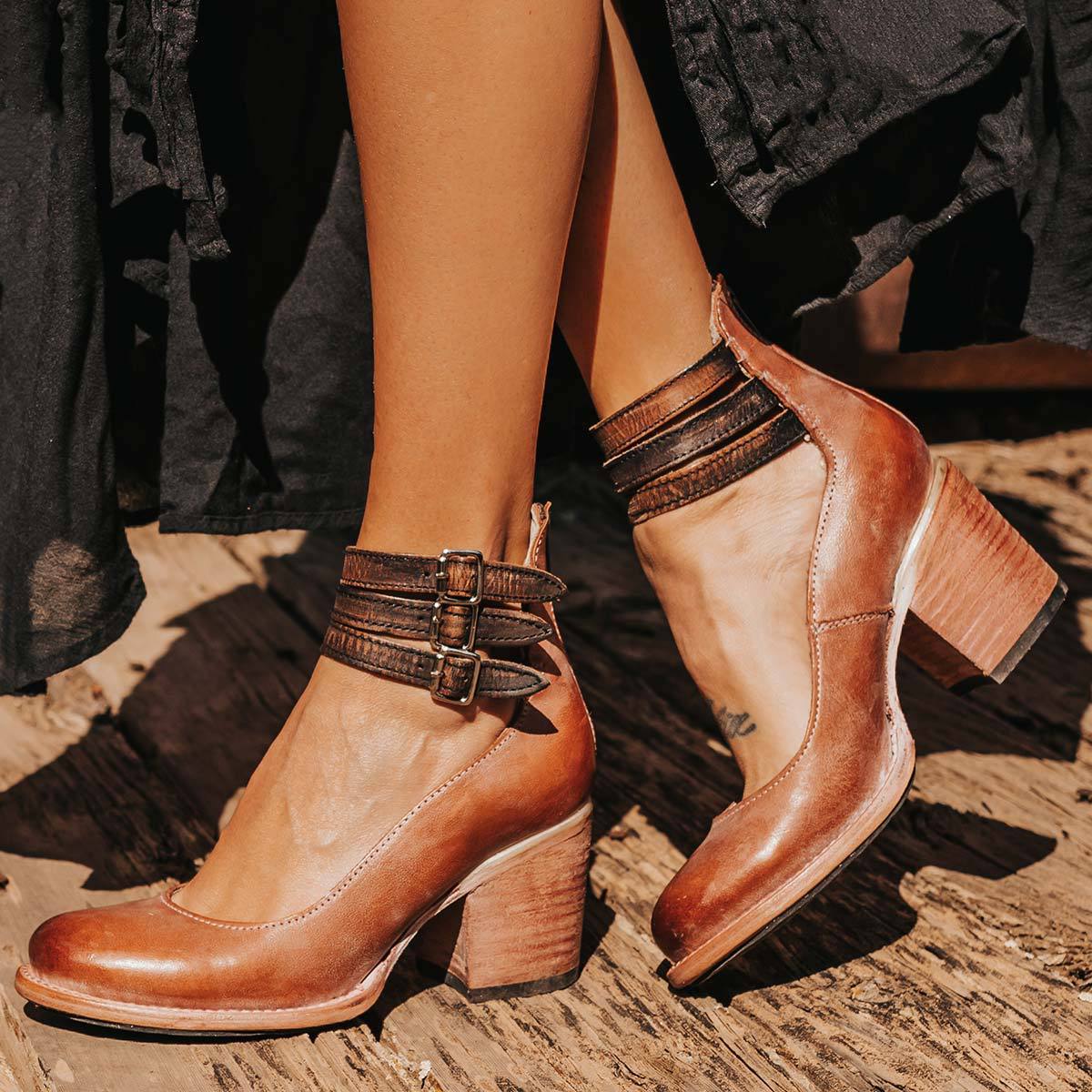 Ever  |  Women’s Round Toe Chunky Heels