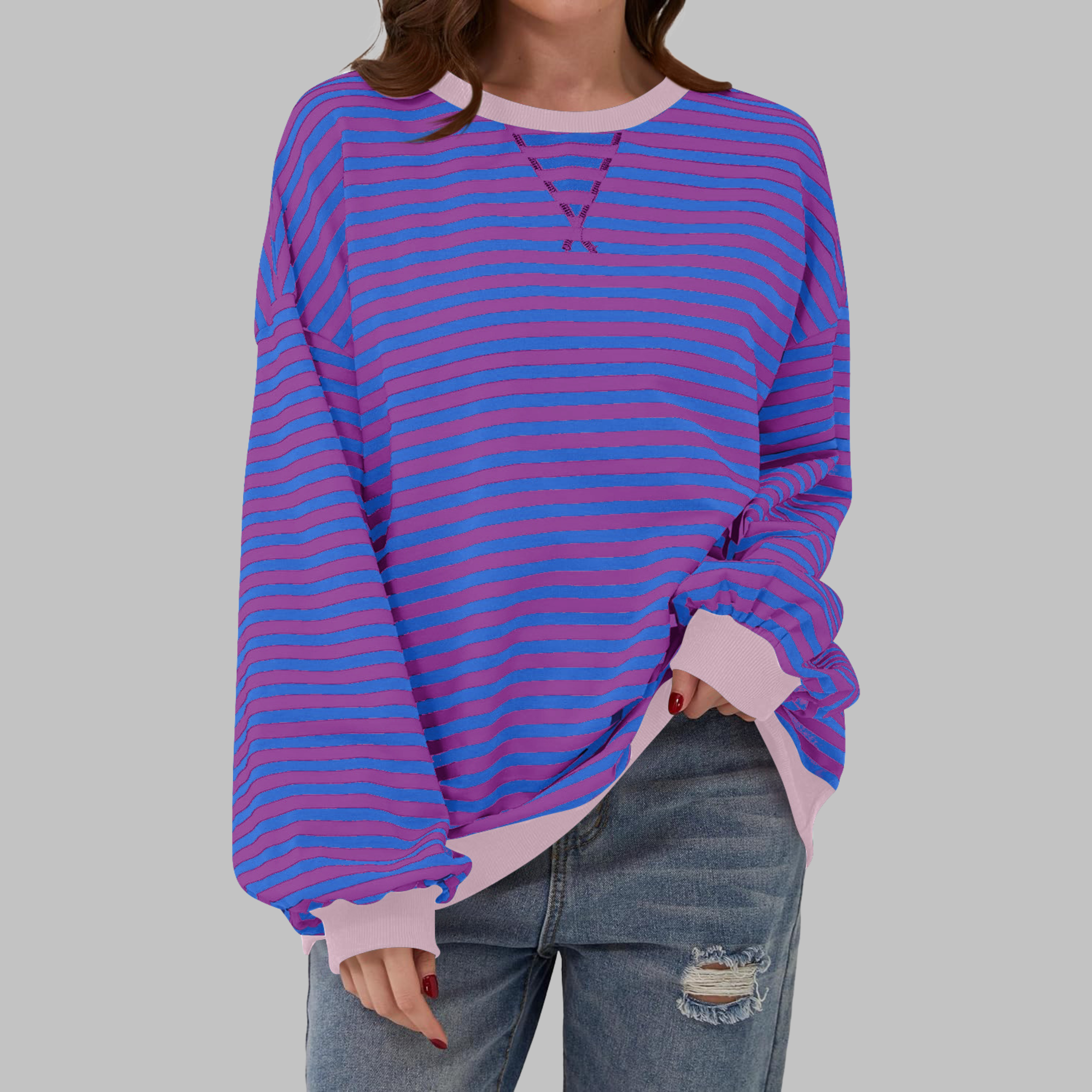 Lisa | Striped jumper in cotton blend