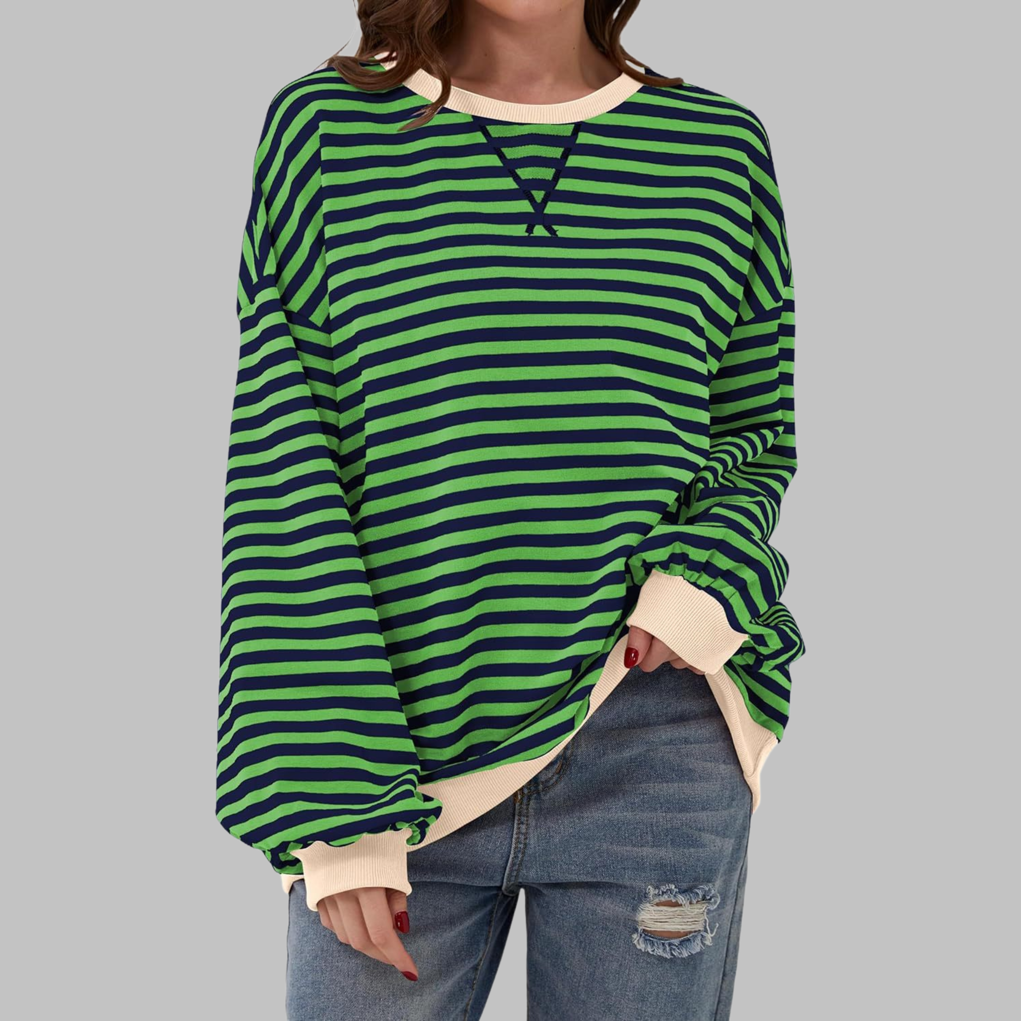 Lisa | Striped jumper in cotton blend