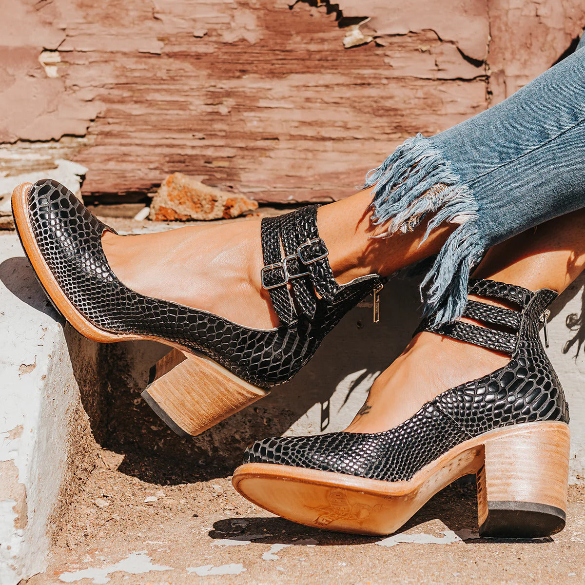 Ever  |  Women’s Round Toe Chunky Heels