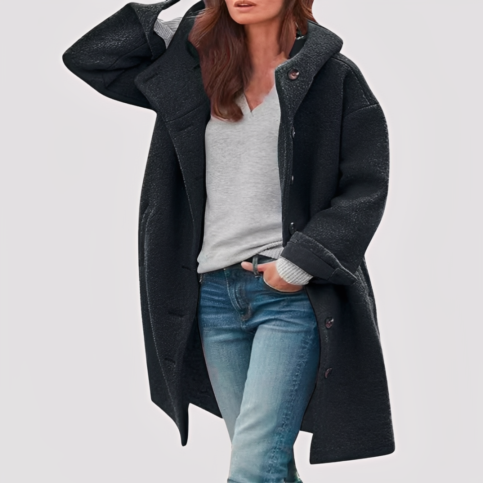 Bambi | Comfortable Mid-Length Coat for Everyday Wear