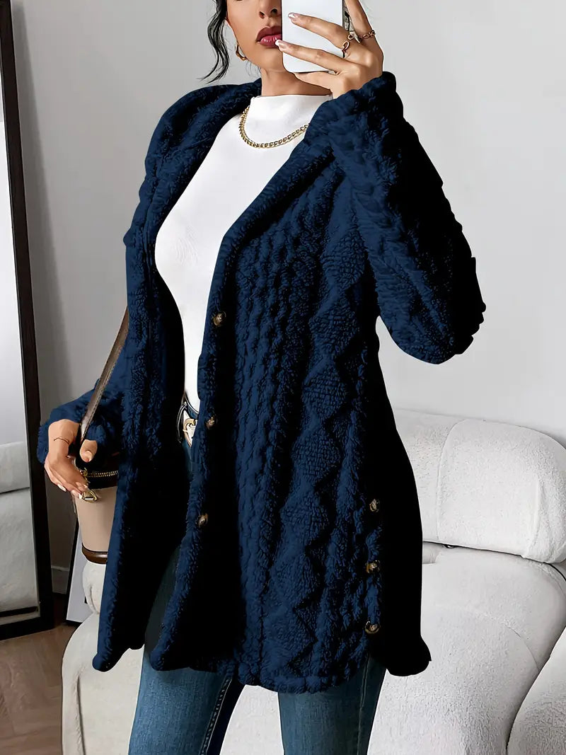 Clara | Plush Hooded Cardigan