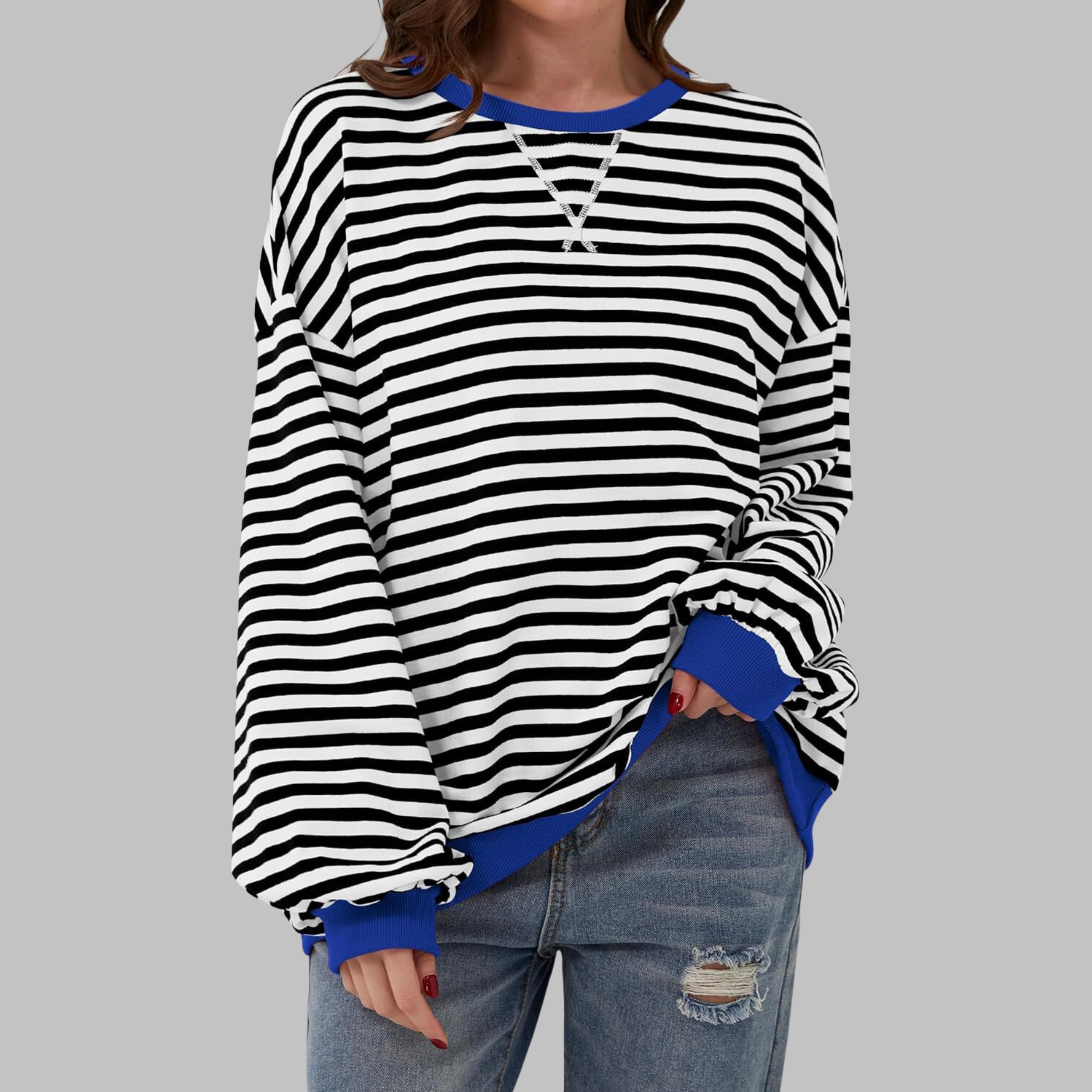 Lisa | Striped jumper in cotton blend