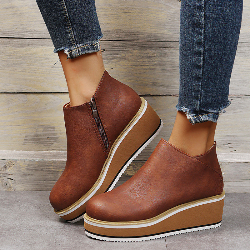 Xanthe | Trendy Women’s Wedges Ankle Boots