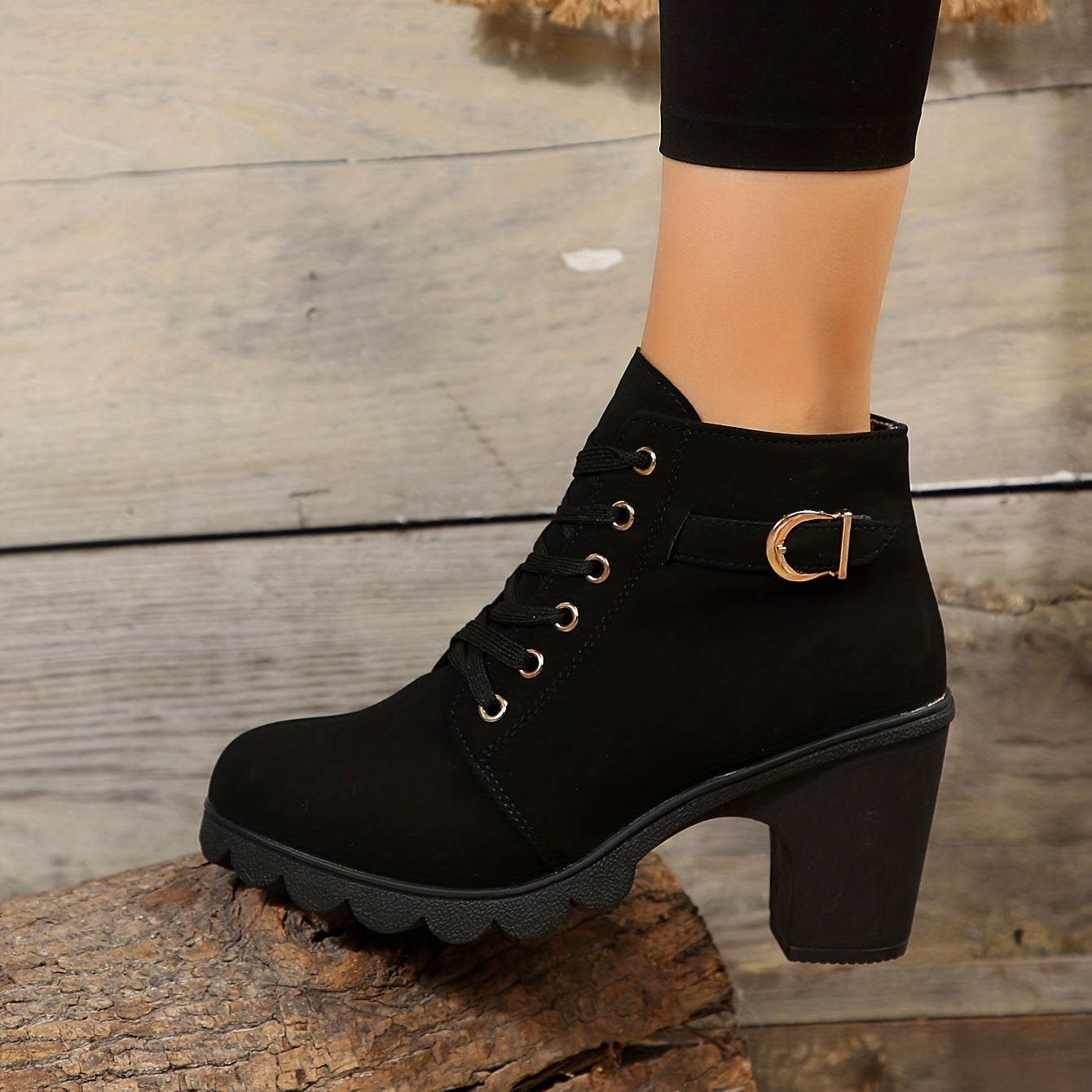 Yael | Luxe Lace-Up Pumps Boots