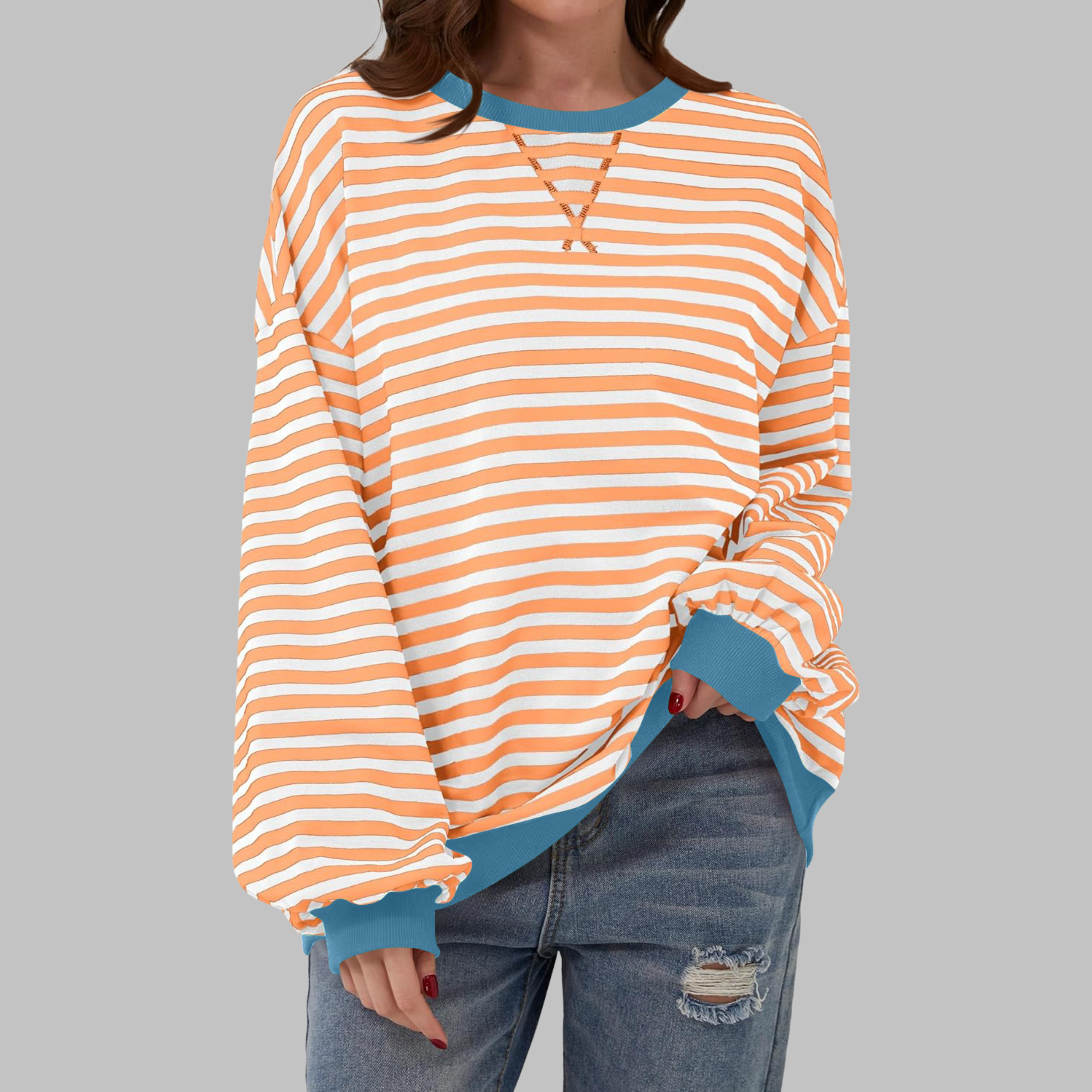 Lisa | Striped jumper in cotton blend