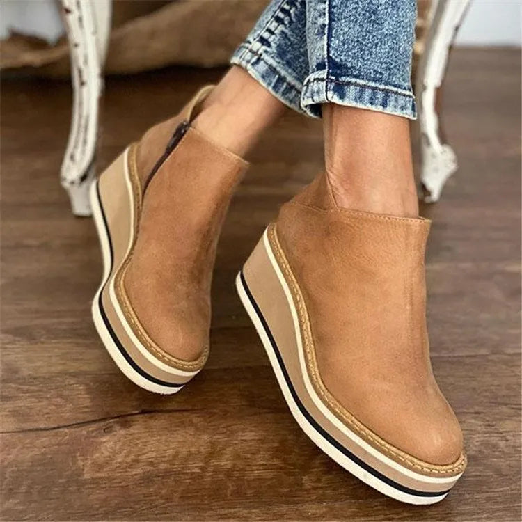 Xanthe | Trendy Women’s Wedges Ankle Boots