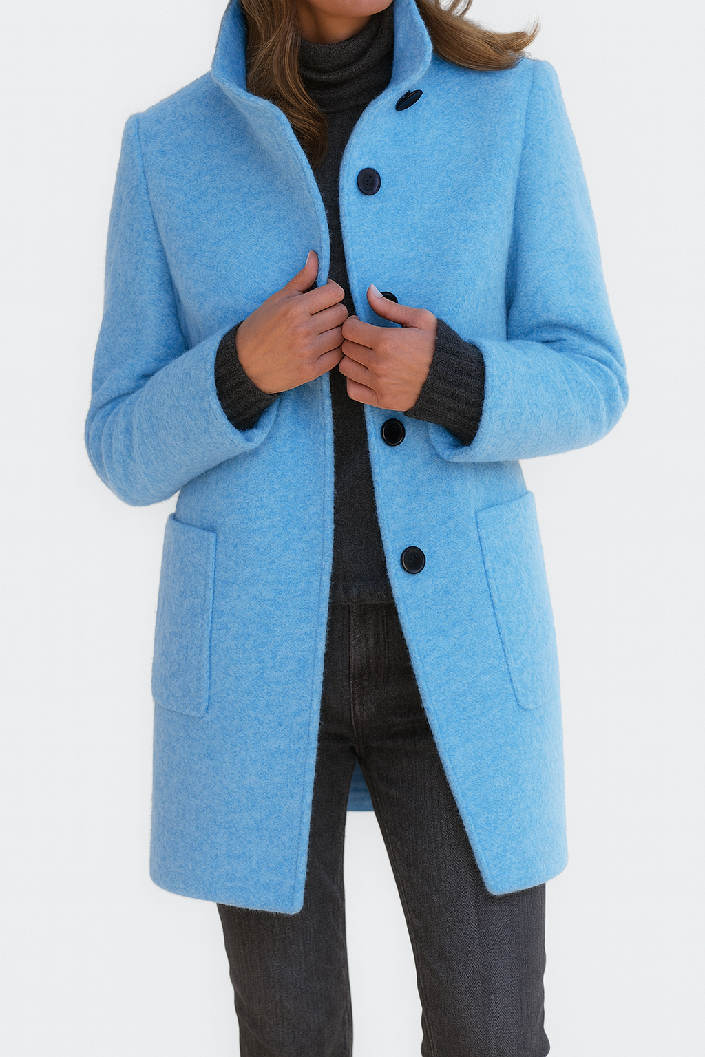 Stella | Women's Coat with High Collar