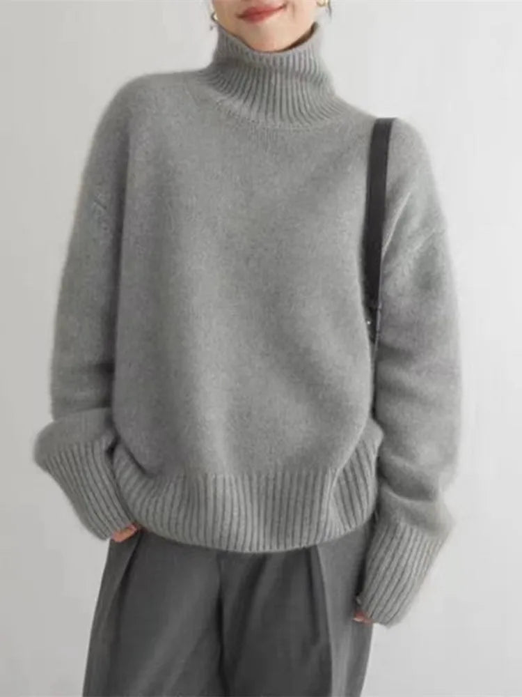 Annelise | High Neck Cashmere Jumper