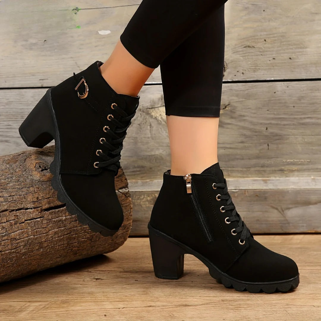 Yael | Luxe Lace-Up Pumps Boots