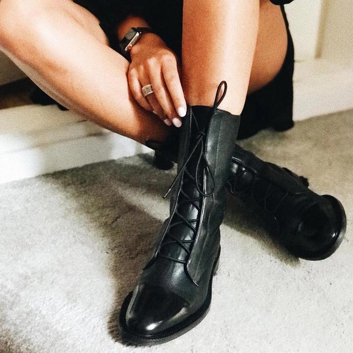 Isabella | Elegant Leather Heeled Boots