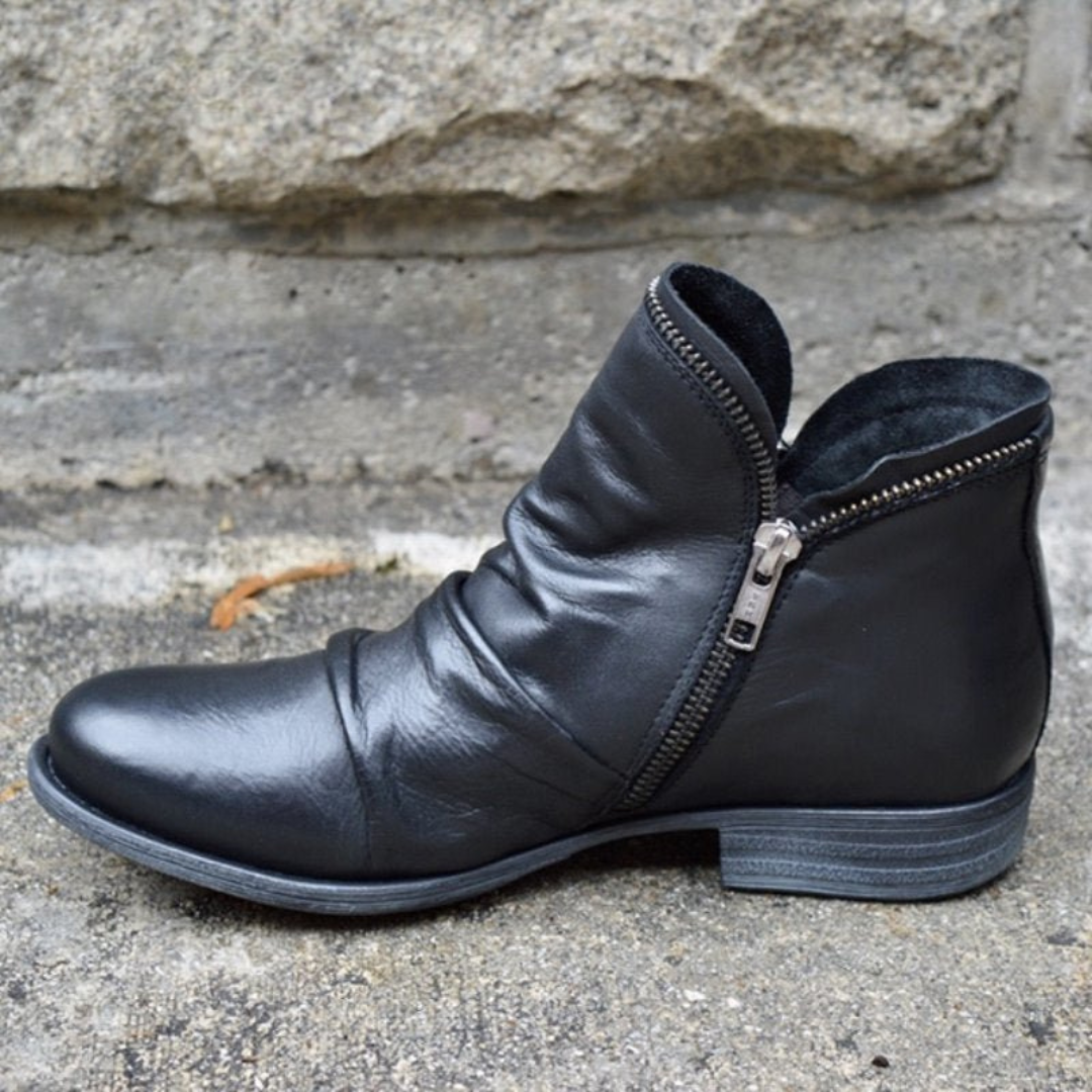 Nahla | British Style Platform Ankle Boots