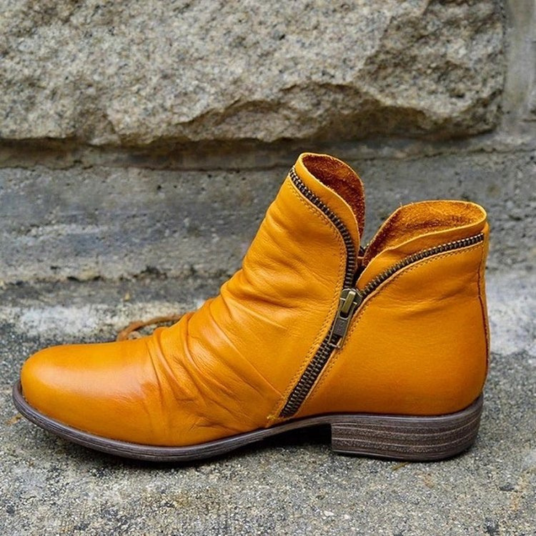Nahla | British Style Platform Ankle Boots
