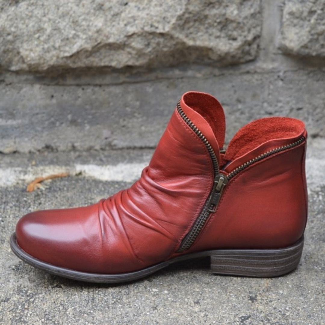 Nahla | British Style Platform Ankle Boots