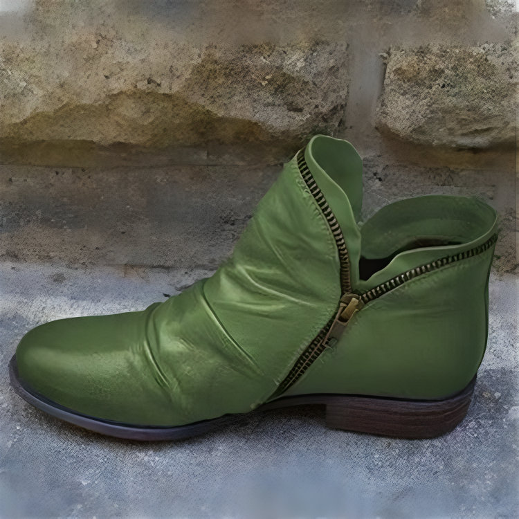 Nahla | British Style Platform Ankle Boots