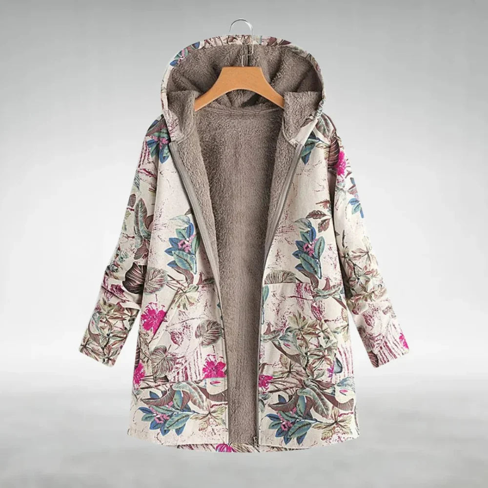 Sofia | Stylish Floral Fleece Jacket