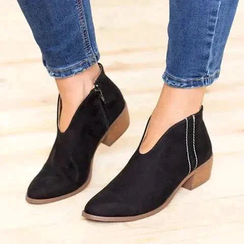 Quest | Stylish Zipper Casual Ankle Boots