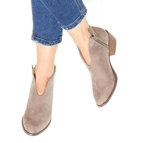 Quest | Stylish Zipper Casual Ankle Boots