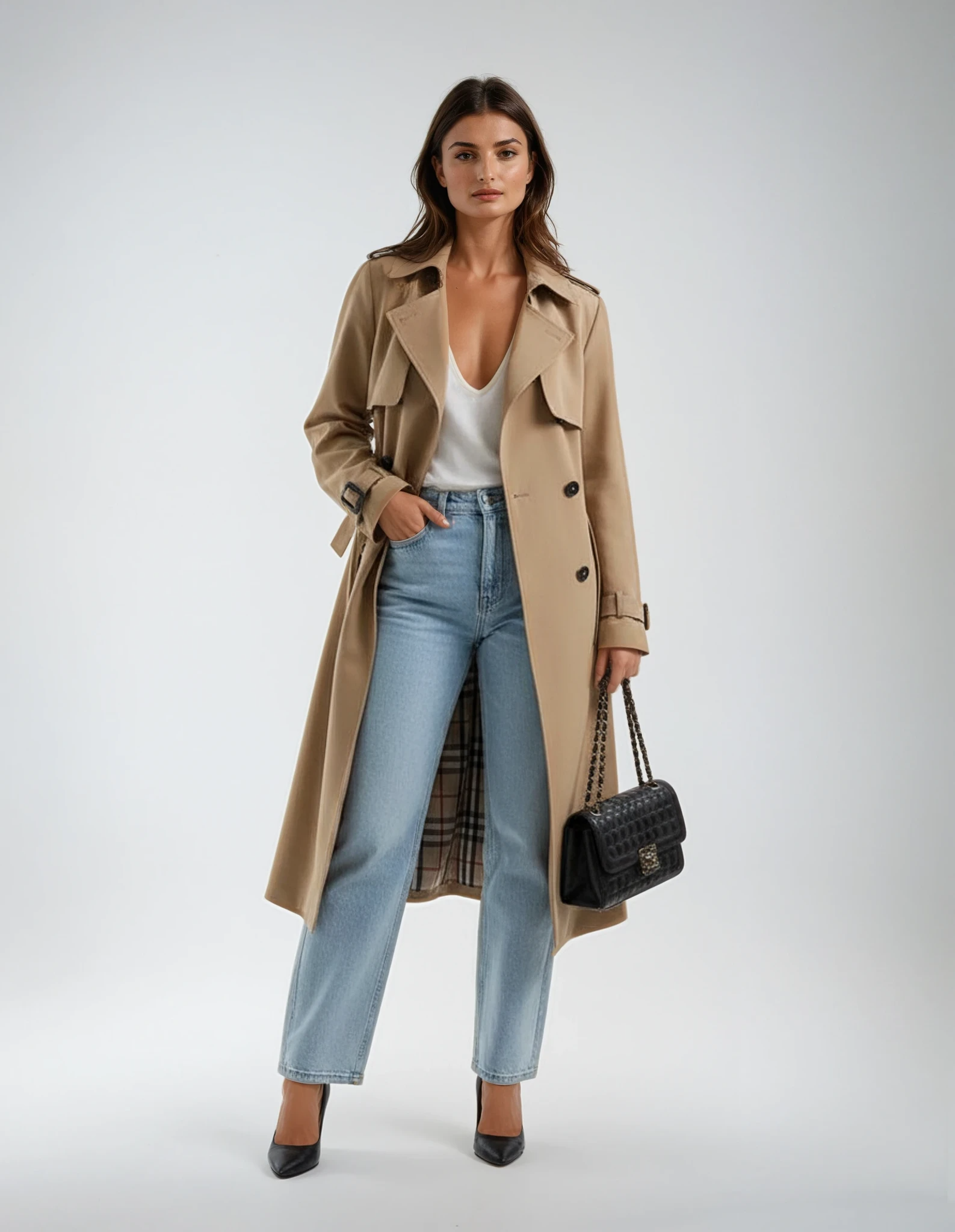 Vespara | Elegant Trench Coat with Timeless Style