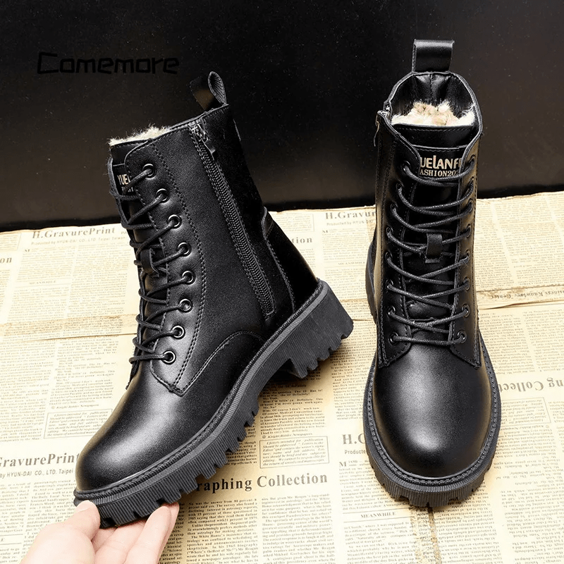 Kylie | Sleek Leather Boots for Winter
