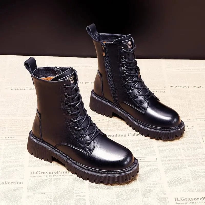 Kylie | Sleek Leather Boots for Winter