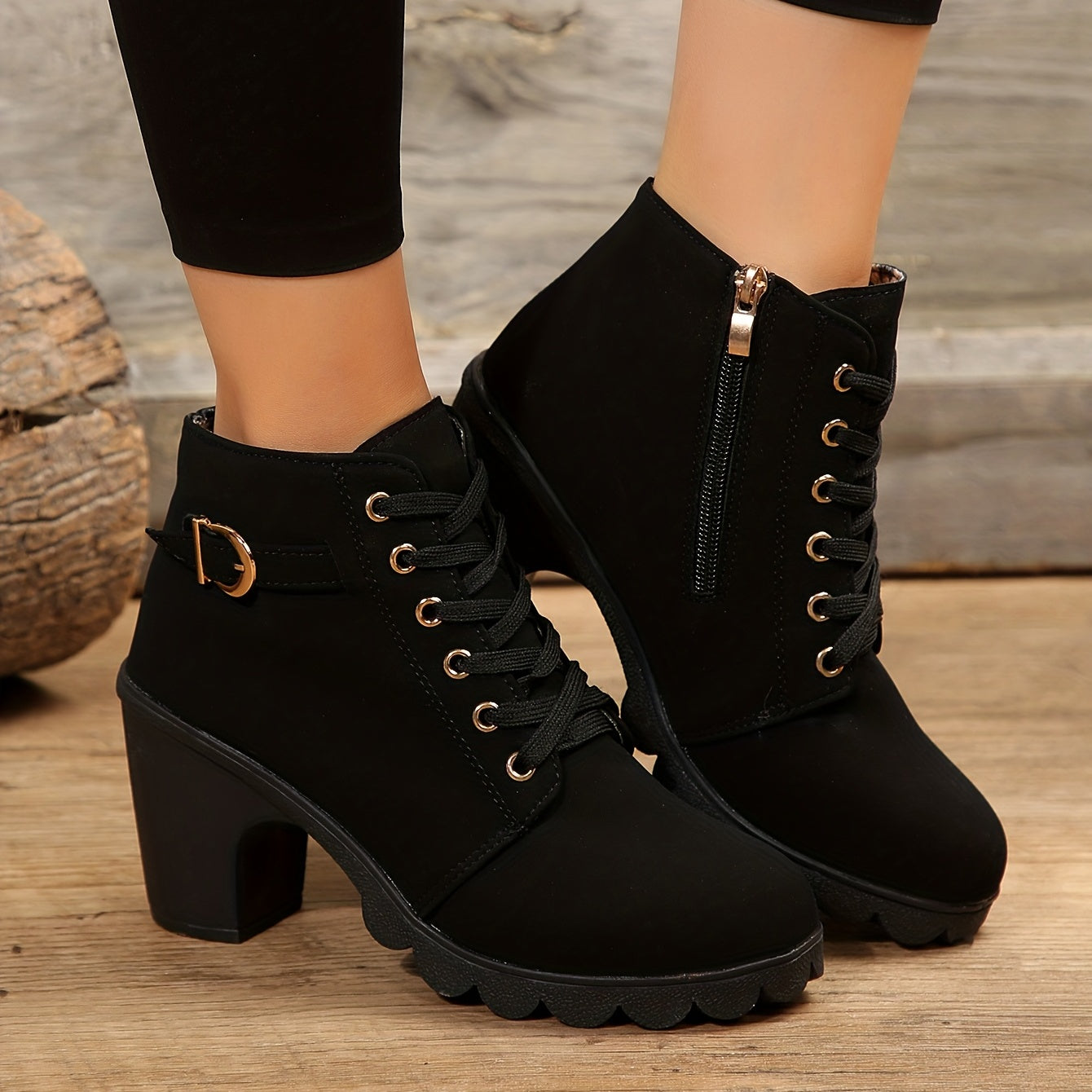 Yael | Luxe Lace-Up Pumps Boots
