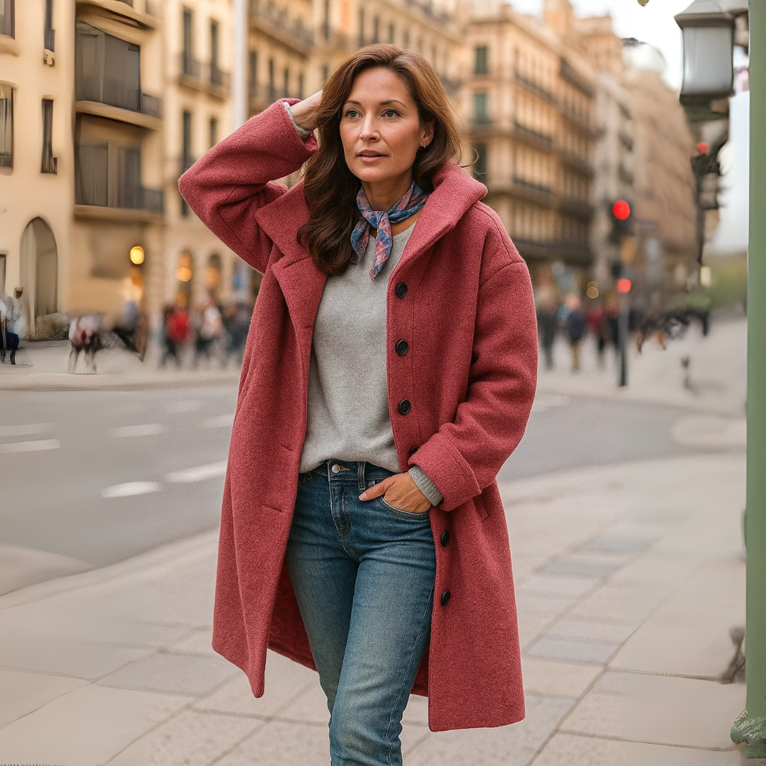 Bambi | Comfortable Mid-Length Coat for Everyday Wear