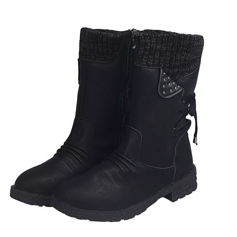 Svea | Retro Thick Heel Winter Boots